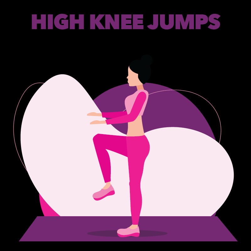 High Knee Jump Exercise