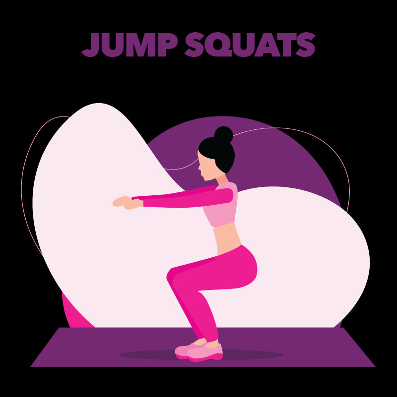 Jump Squats Exercise Weight Loss